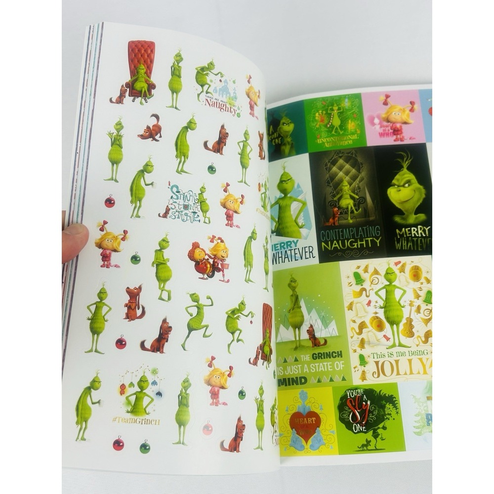 Dr. Seuss The Grinch A Wonderfully Awful Sticker Book 500 Stickers Christmas NEW - Picture 10 of 12